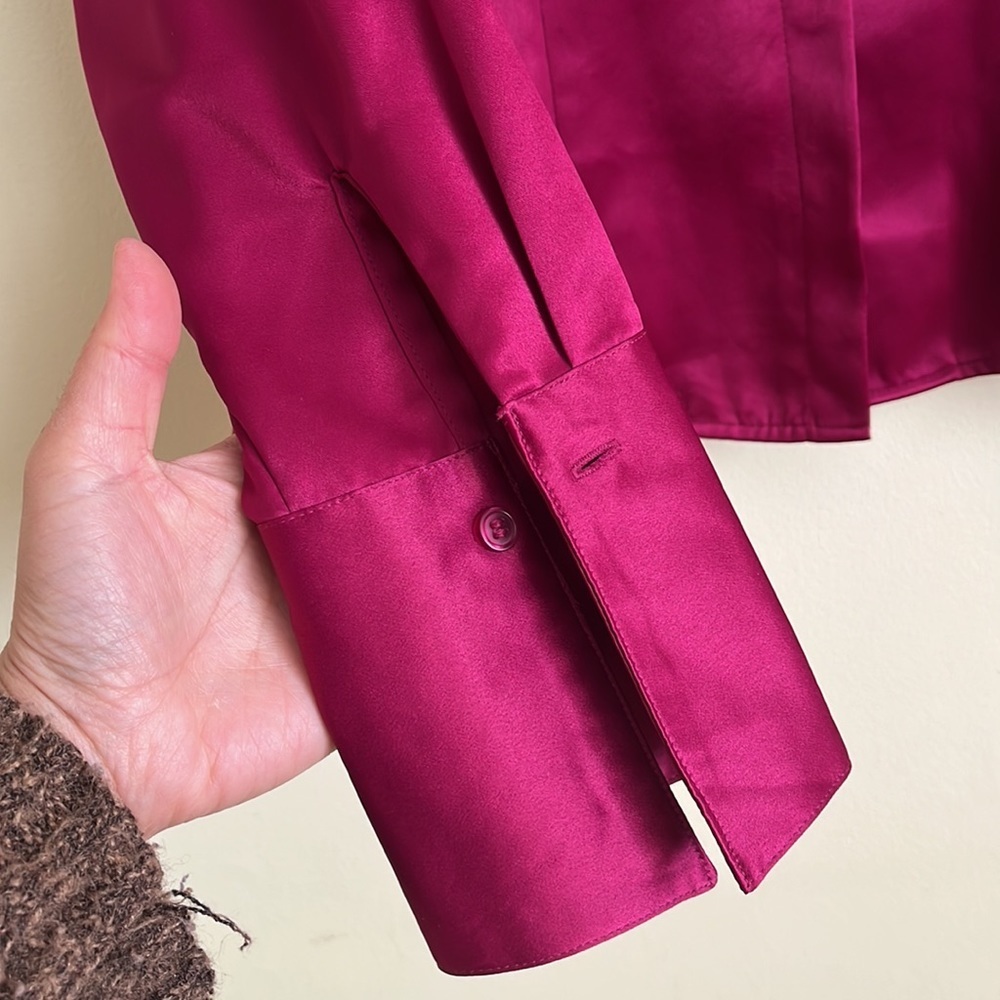 GORGEOUS silky blouse size 6, condition is excellent - Picture 4 of 7